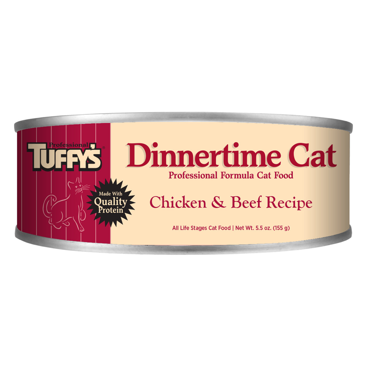 Tuffy’s Dinnertime Chicken & Beef Formula Cat Food 5½ oz cans