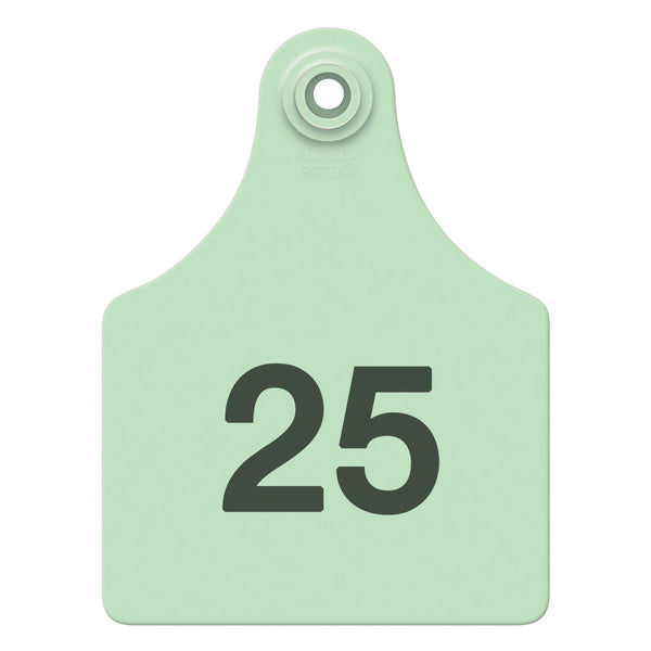 Allflex Maxi Complete Numbered Tags (Green)