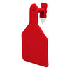 Z Tags 1 Piece Calf Blank (Red) 25 Pack - 1 Piece Short Neck Calf Blank Tag Z Tags - Canada