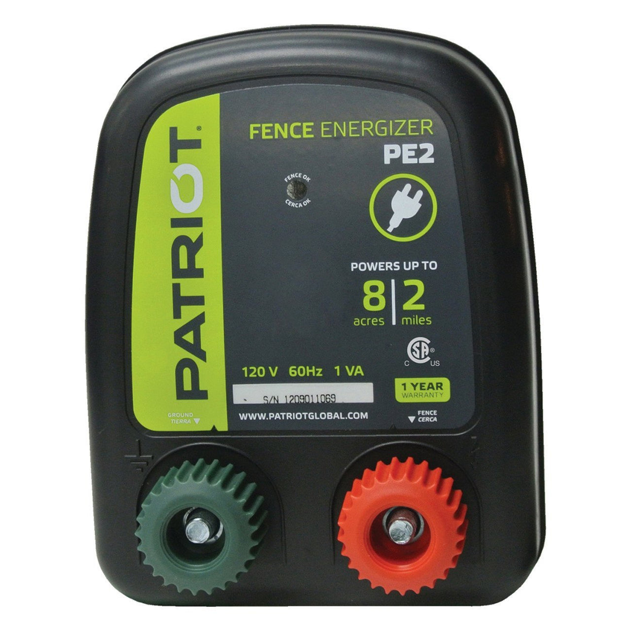 Patriot Pe2 Fence Charger (Ac) - Fencing Patriot - Canada