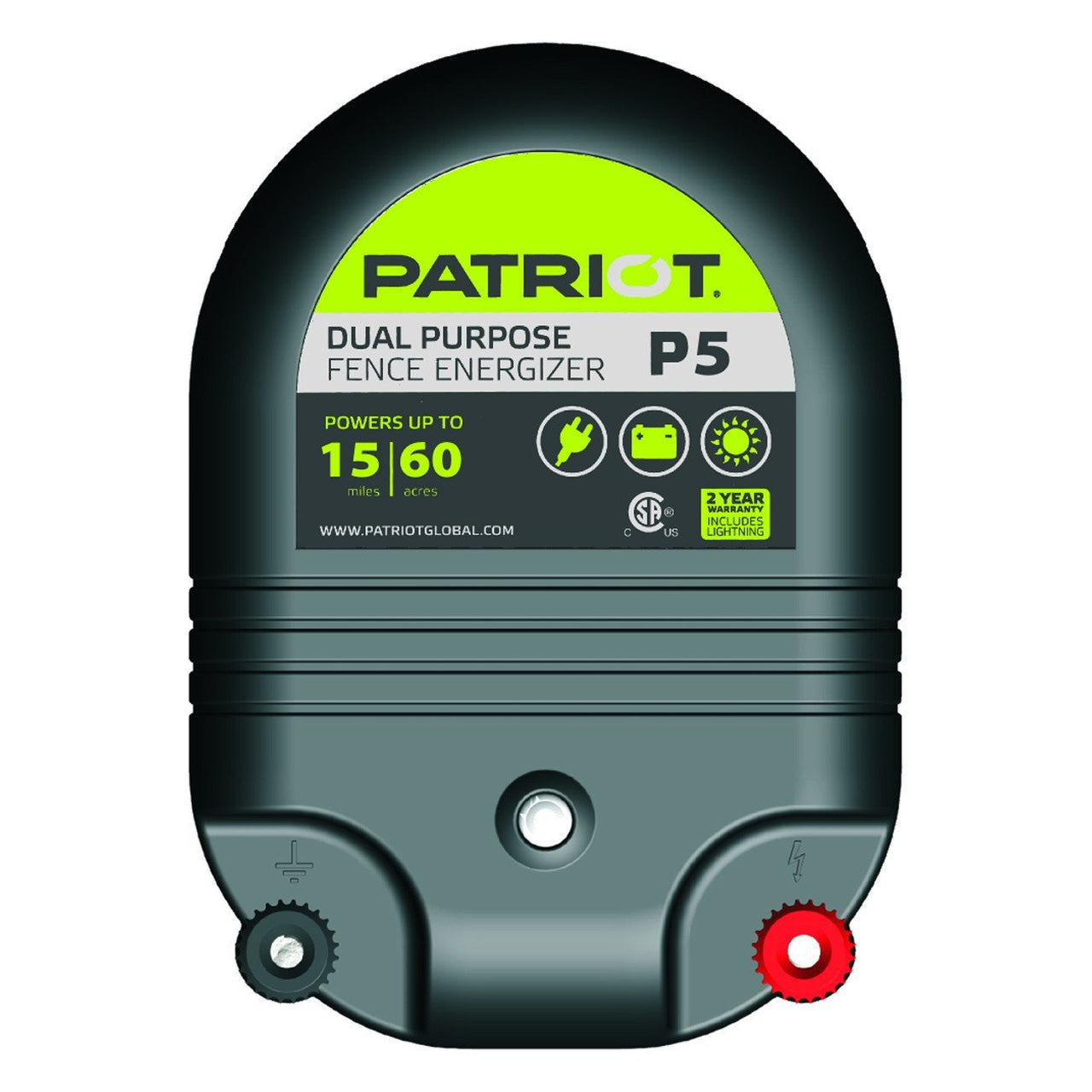 Patriot P5 Dual Purpose Fence Charger (12V/110V) - Fencing Patriot - Canada