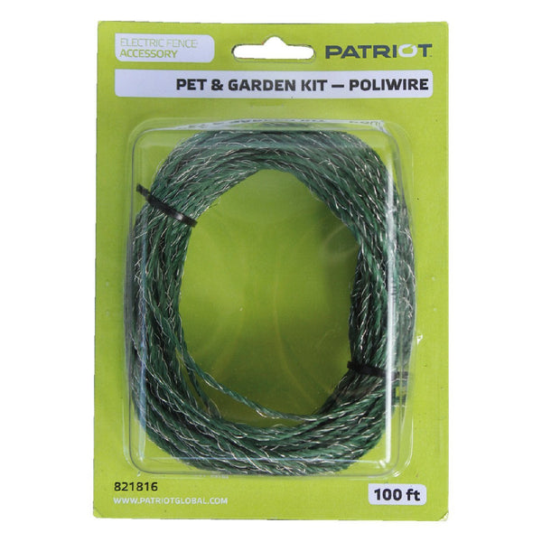 Patriot Poliwire Pet And Garden Wire 100 Green - Fencing Patriot - Canada