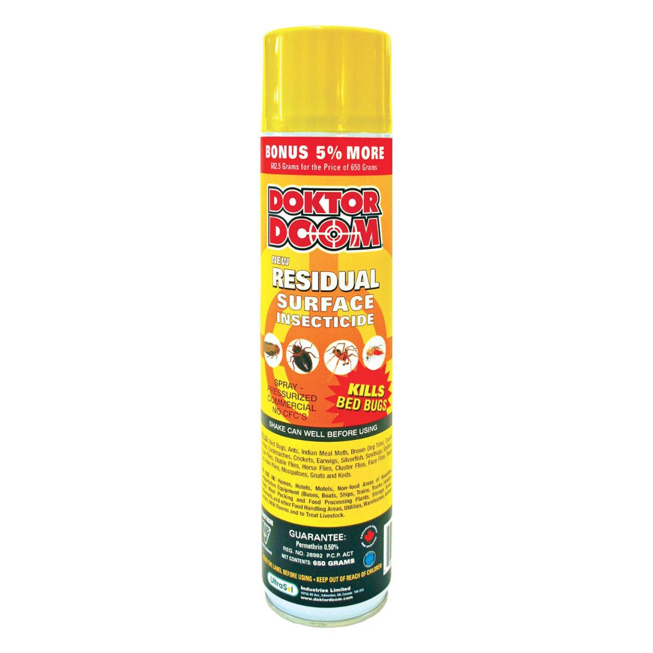 Doktor Doom Residual Surface 605G 0.5% Per Commercial - Pest Control Doktor Doom - Canada