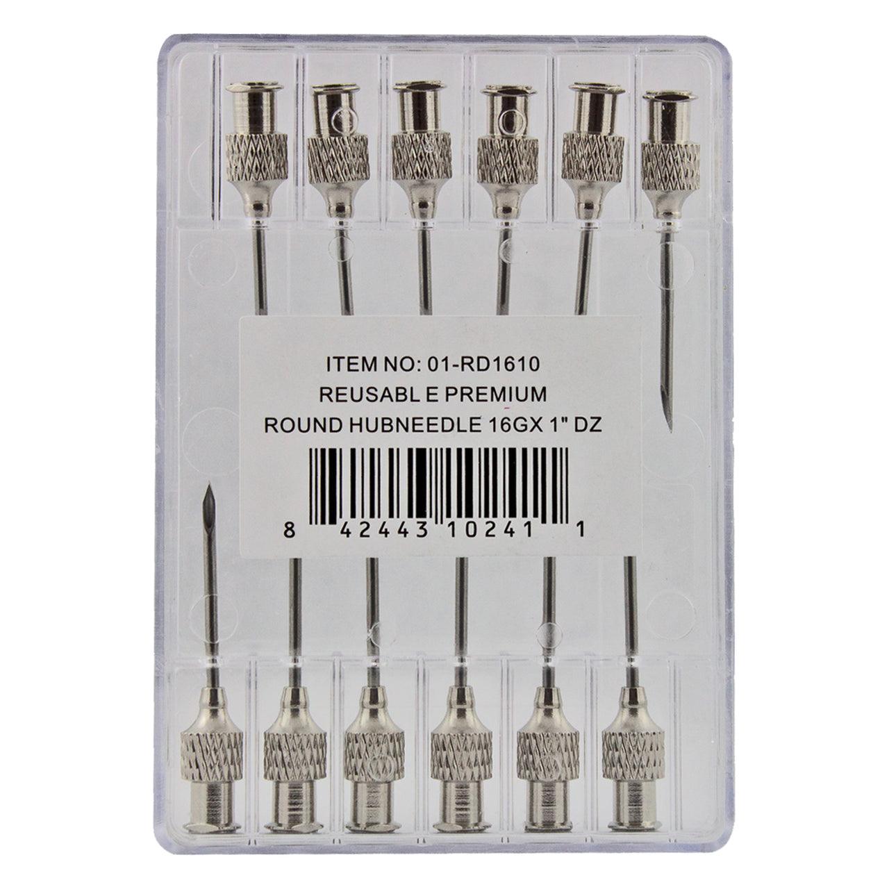 IVS International stainless steel hub needle 16G x"(12 pack)