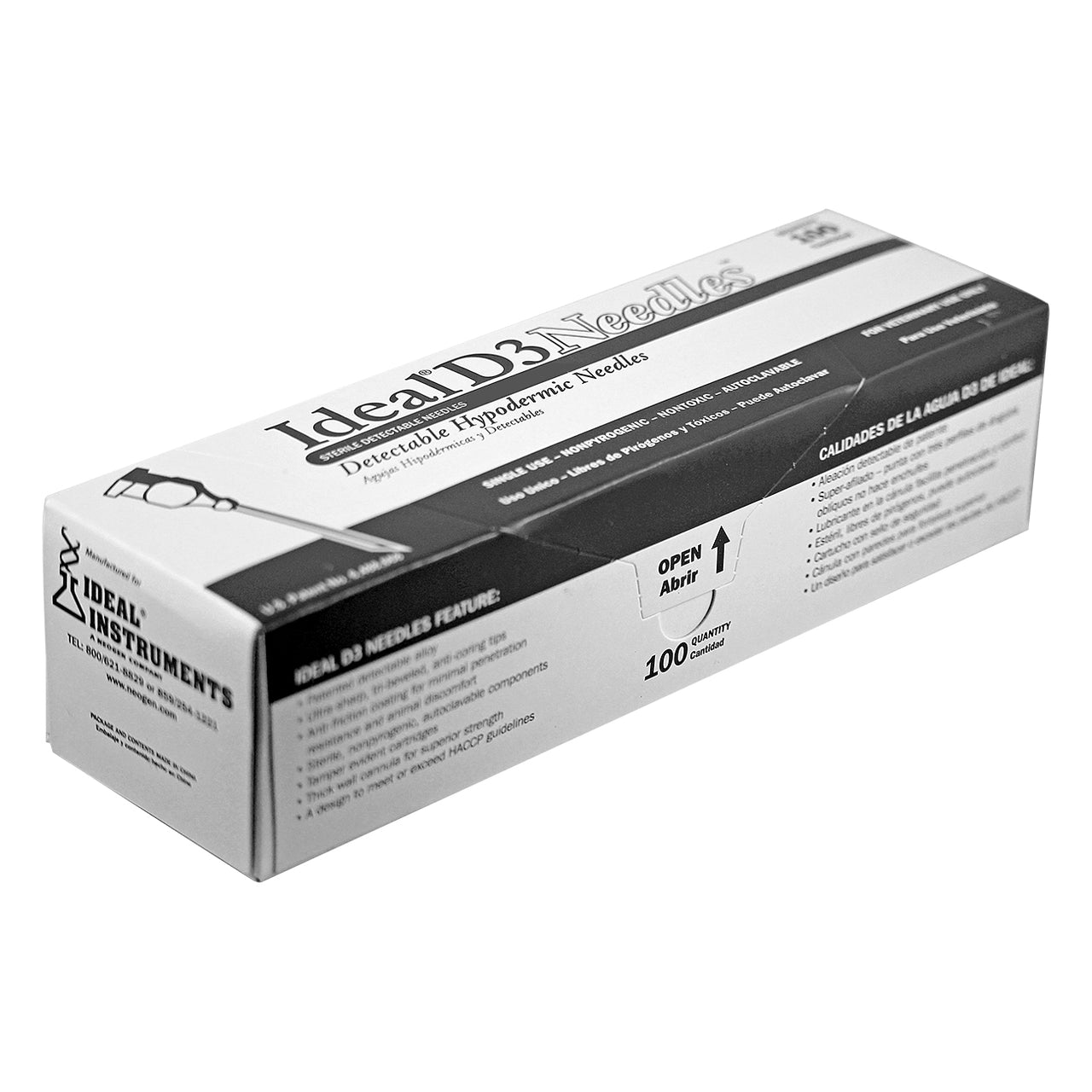 Ideal aluminum hub needle (100 per box) 18 X 3/4