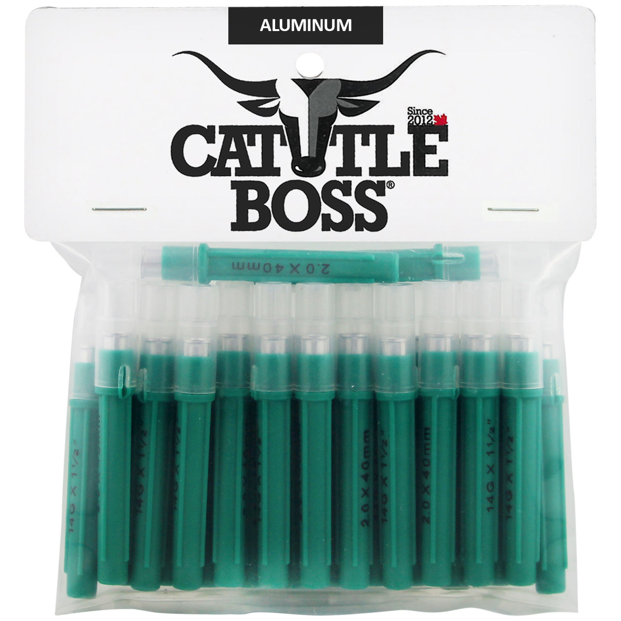 Cattle Boss Aluminum Hub Needles (25 Pack) 14 X 1 1/2 - Drug Administration Cattle Boss - Canada