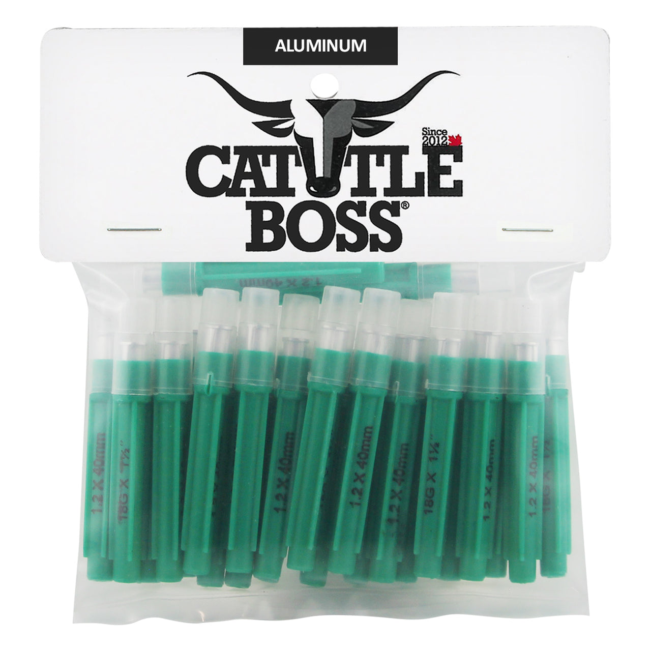 Cattle Boss Aluminum Hub Needles (25 Pack) 18 X 1 1/2 - Drug Administration Cattle Boss - Canada