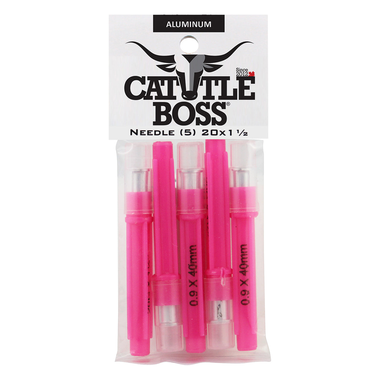 Cattle Boss Aluminum Hub Needle (5 Pack) 20 X 1 1/2 - Drug Administration Cattle Boss - Canada