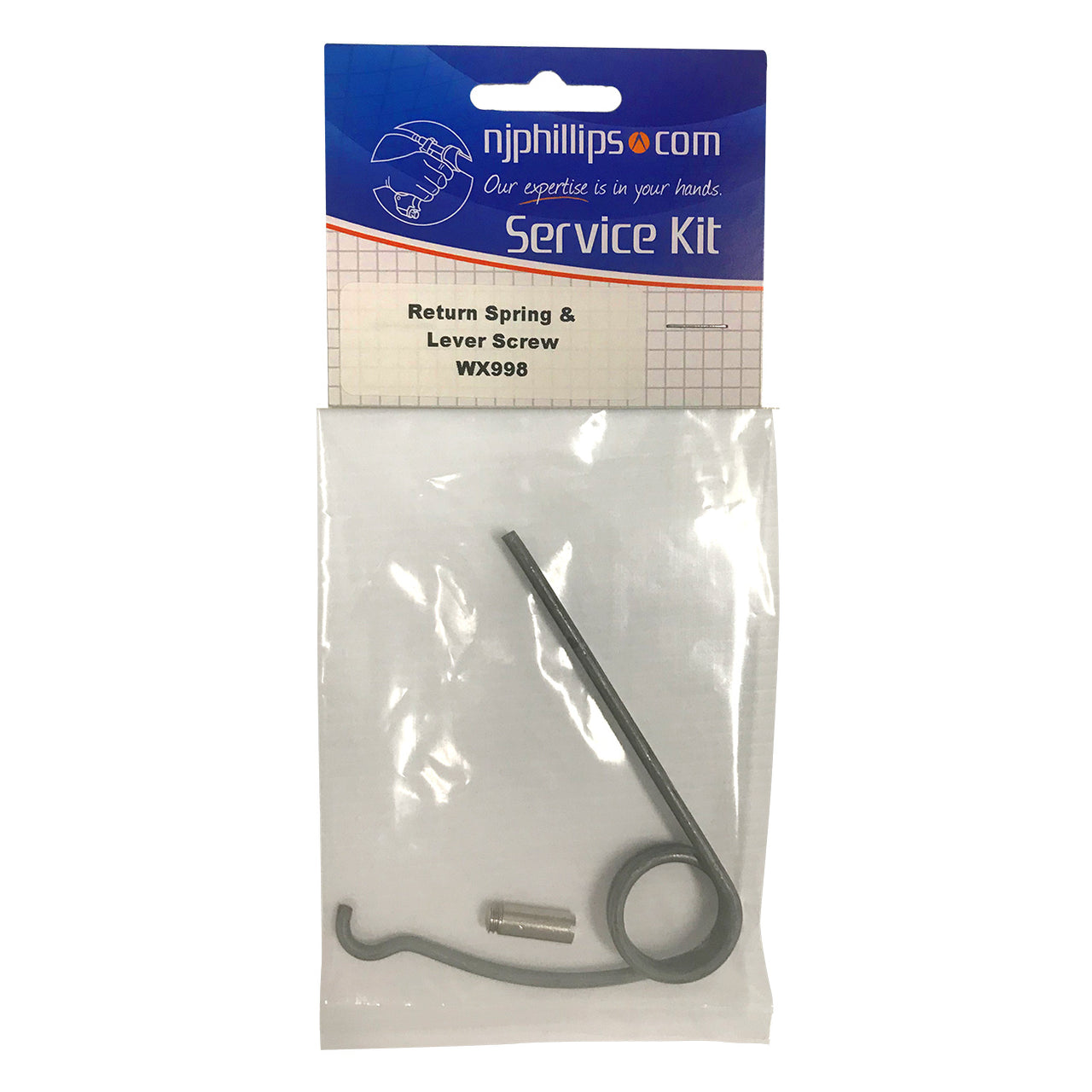 N.j. Phillips 25/50Ml Return Spring And Lever Screw - Drug Administration Parts N.j. Phillips - Canada