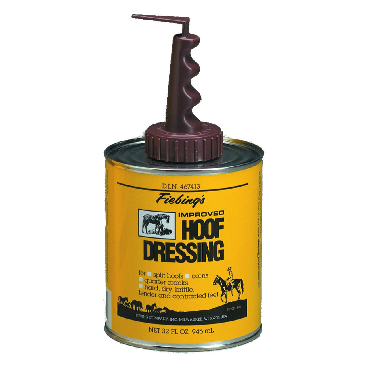 Fiebings Hoof Dressing With Applicator 946Ml - Equine Care Fiebings - Canada