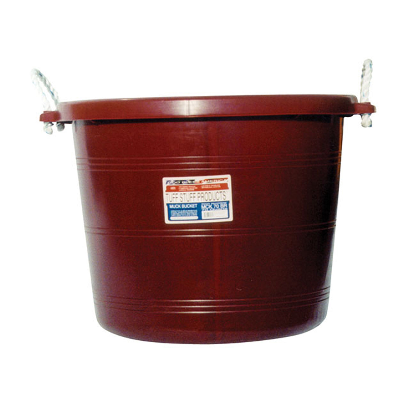 Tuff Stuff Muck Bucket 70 Qts - Burgundy - Buckets Pails Feeders Scoops Tubs Bottles Tuff Stuff - Canada