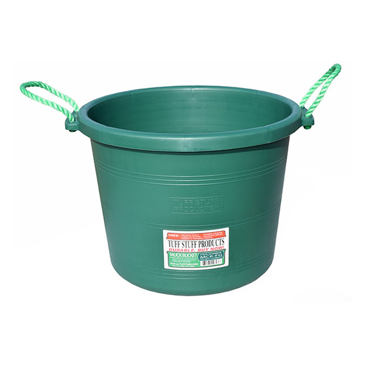 Tuff Stuff Muck Bucket 70 Qts - Forest Green - Buckets Pails Feeders Scoops Tubs Bottles Tuff Stuff - Canada