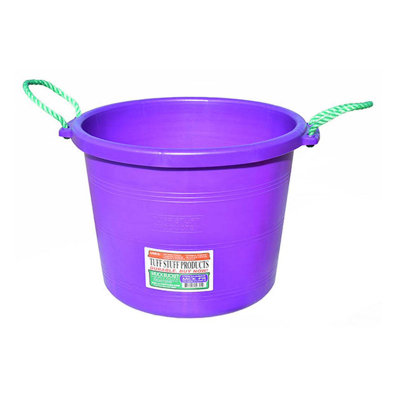 Tuff Stuff Muck Bucket 70 Qts - Purple - Buckets Pails Feeders Scoops Tubs Bottles Tuff Stuff - Canada