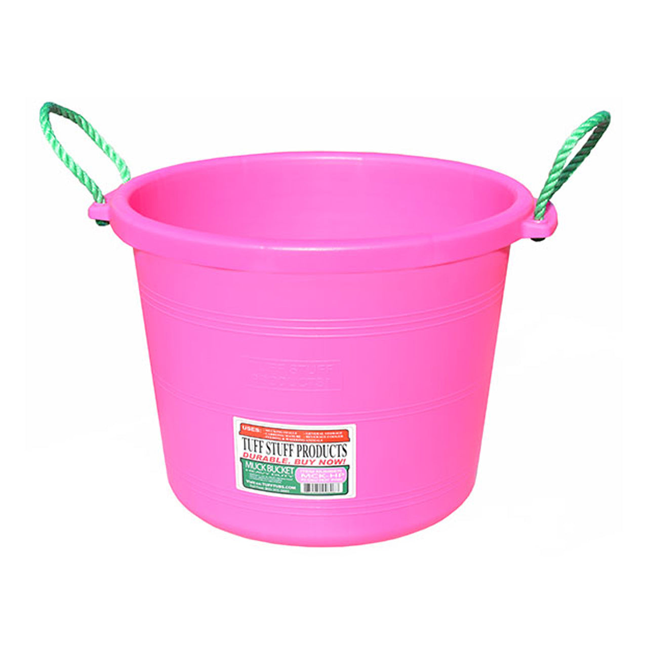 Tuff Stuff Muck Bucket 70 Qts - Pink - Buckets Pails Feeders Scoops Tubs Bottles Tuff Stuff - Canada