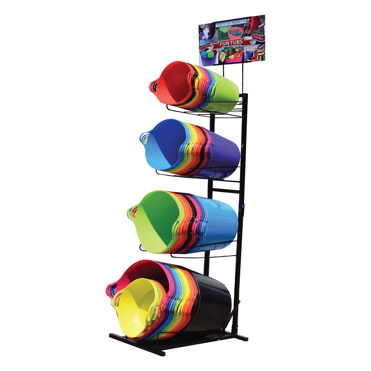 Tuff Stuff Narrow Rack For Flex Line - Buckets Pails Feeders Scoops Tubs Bottles Tuff Stuff - Canada