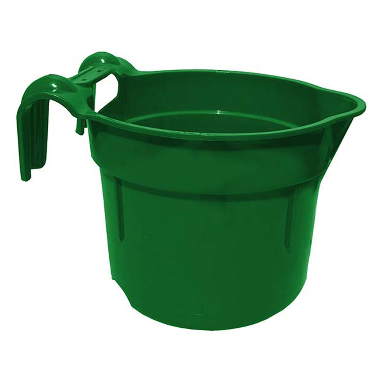 Tuff Stuff Round Fence Feeder 10 Qts - Green - Buckets Pails Feeders Scoops Tubs Bottles Tuff Stuff - Canada