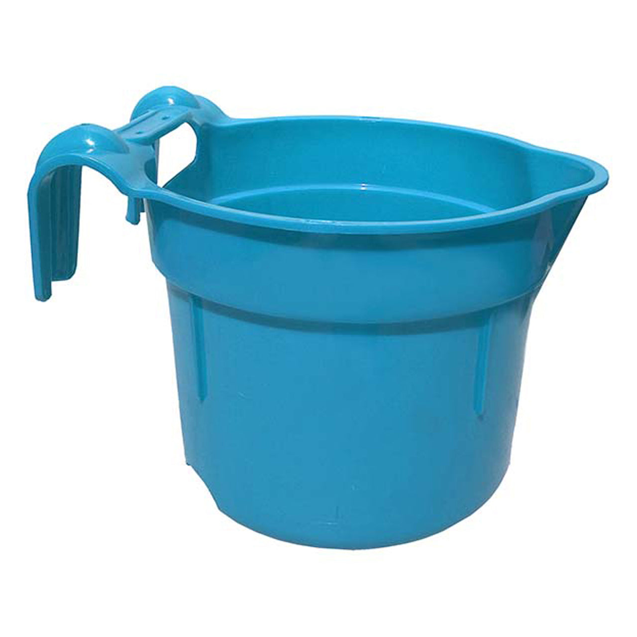 Tuff Stuff Round Fence Feeder 10 Qts - Blue - Buckets Pails Feeders Scoops Tubs Bottles Tuff Stuff - Canada