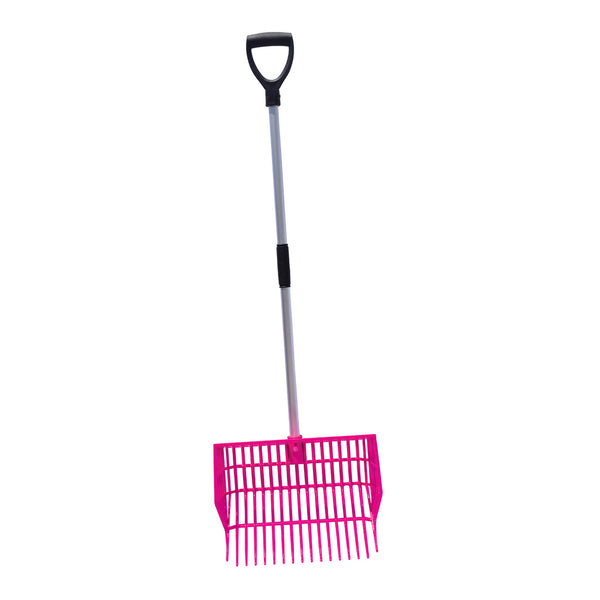 Tuff Stuff Hd Square Basket Fork - Pink - Shovels Rakes Manure Scoops Forks Stirrer Twine Cutter Tuff Stuff - Canada