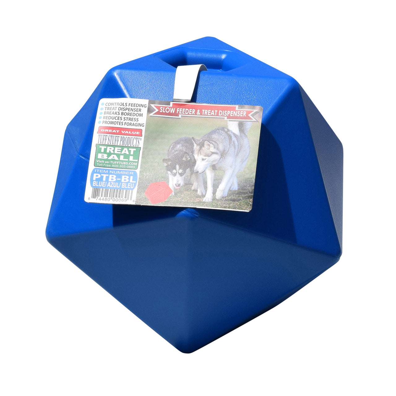 Tuff Stuff Horse Treat Ball - Blue - Plastic Horse Treat Ball Tuff Stuff - Canada