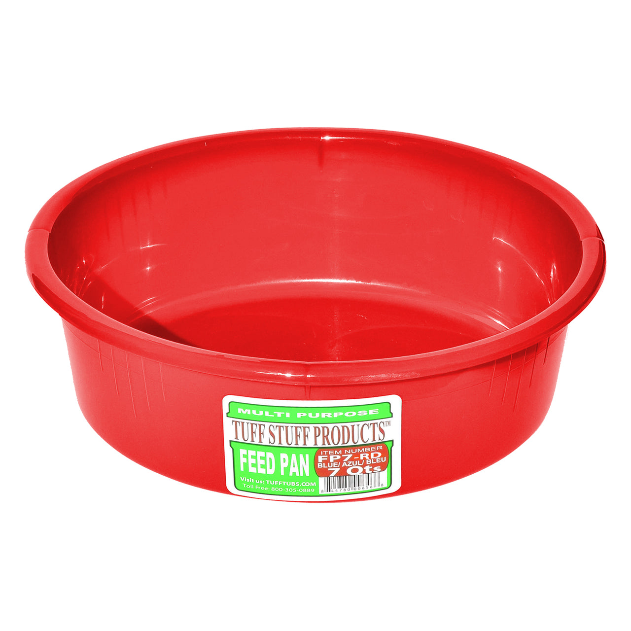 Tuff Stuff feed pan 7 Qts (RED)