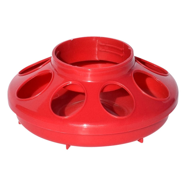 Tuff Stuff Enclosed Poultry Feeder 2 Lbs Bases (Red) - Plastic Poultry Feeders Tuff Stuff - Canada