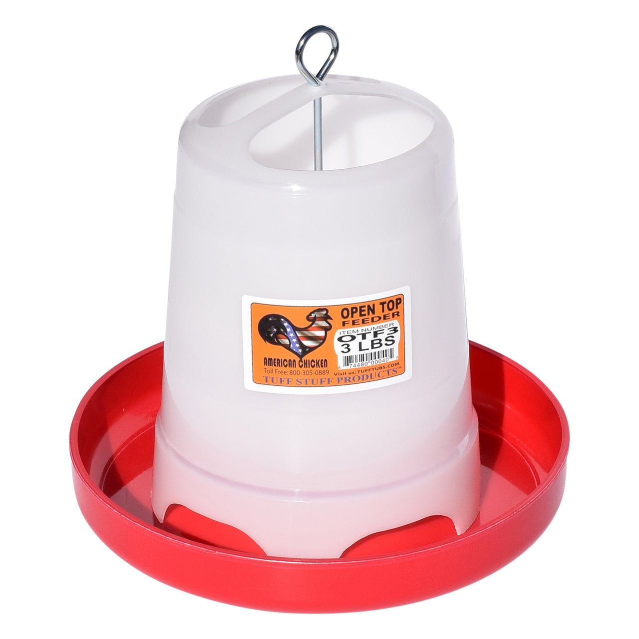 Tuff Stuff Poultry Open Top Feeder - 3Lbs - Poultry Feeders Drinkers Tuff Stuff - Canada