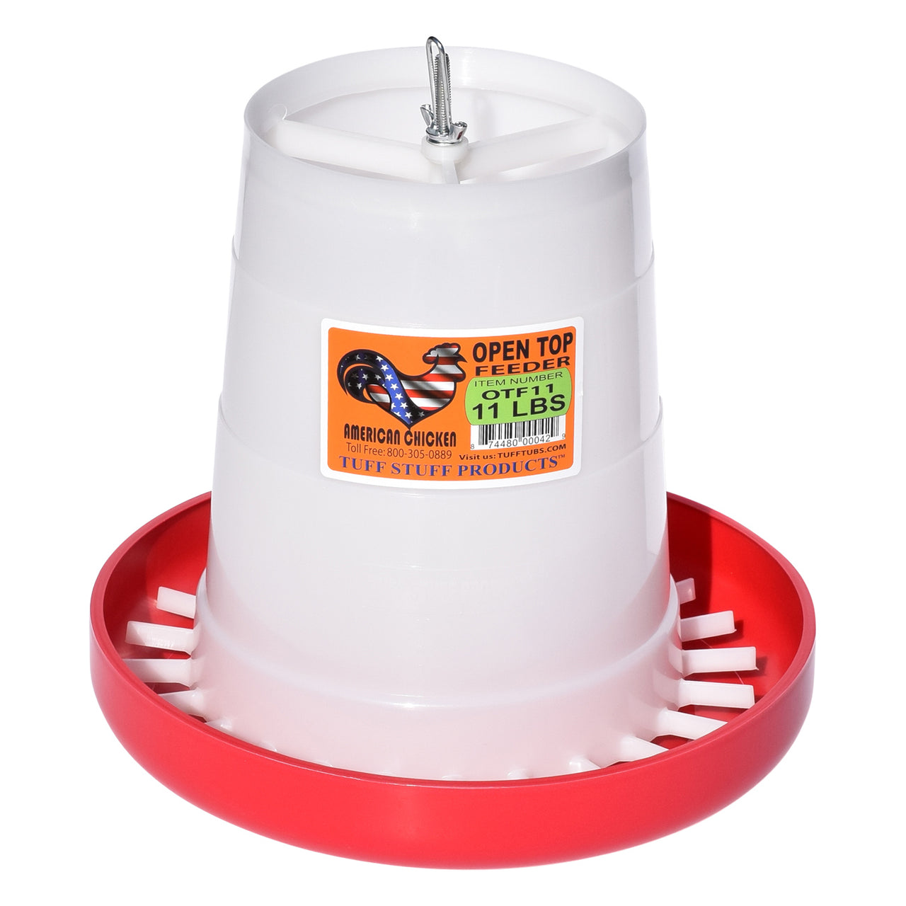 Tuff Stuff Poultry Open Top Feeder - 11Lbs - Poultry Feeders Drinkers Tuff Stuff - Canada