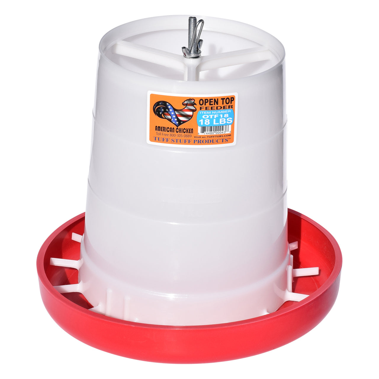 Tuff Stuff Poultry Open Top Feeder - 18Lbs - Poultry Feeders Drinkers Tuff Stuff - Canada
