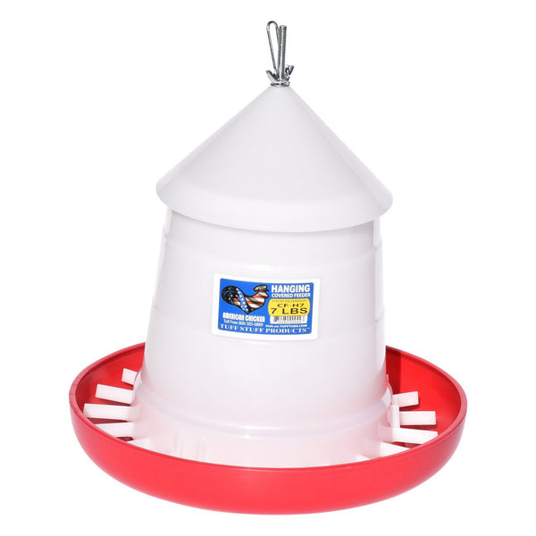 Tuff Stuff Poultry Hd Cover Feeder / Hanger - 7Lbs - Poultry Feeders Drinkers Tuff Stuff - Canada