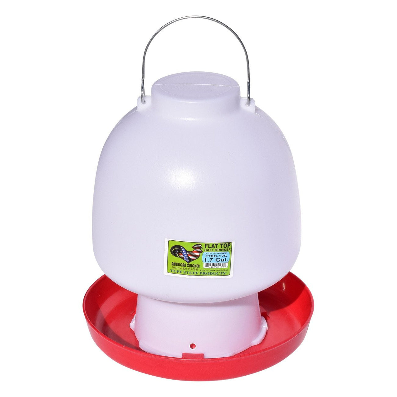 Tuff Stuff Poultry Flat Top Ball Drinker - 1.7Gal - Poultry Feeders Drinkers Tuff Stuff - Canada