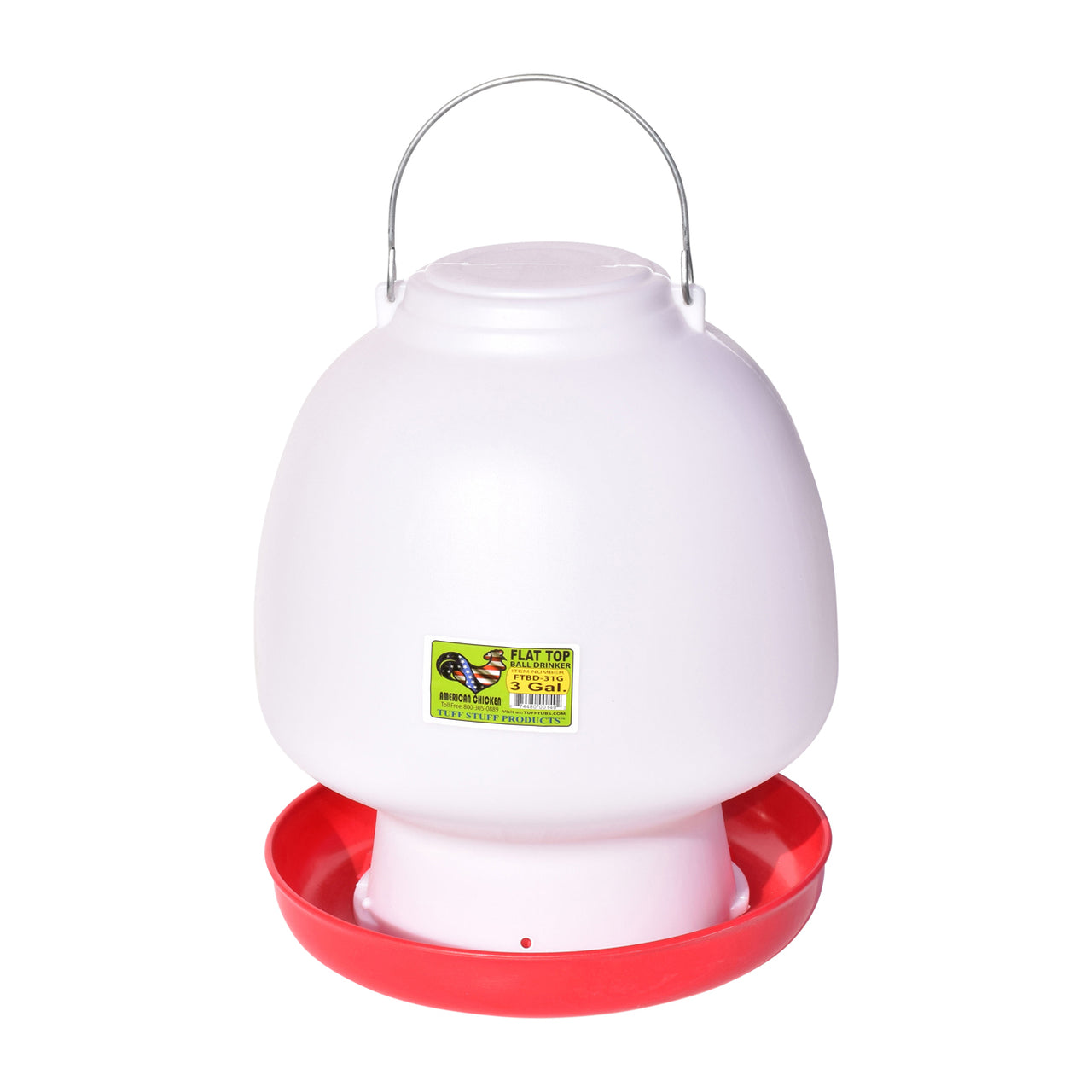 Tuff Stuff Poultry Flat Top Ball Drinker - 3.1Gal - Poultry Feeders Drinkers Tuff Stuff - Canada