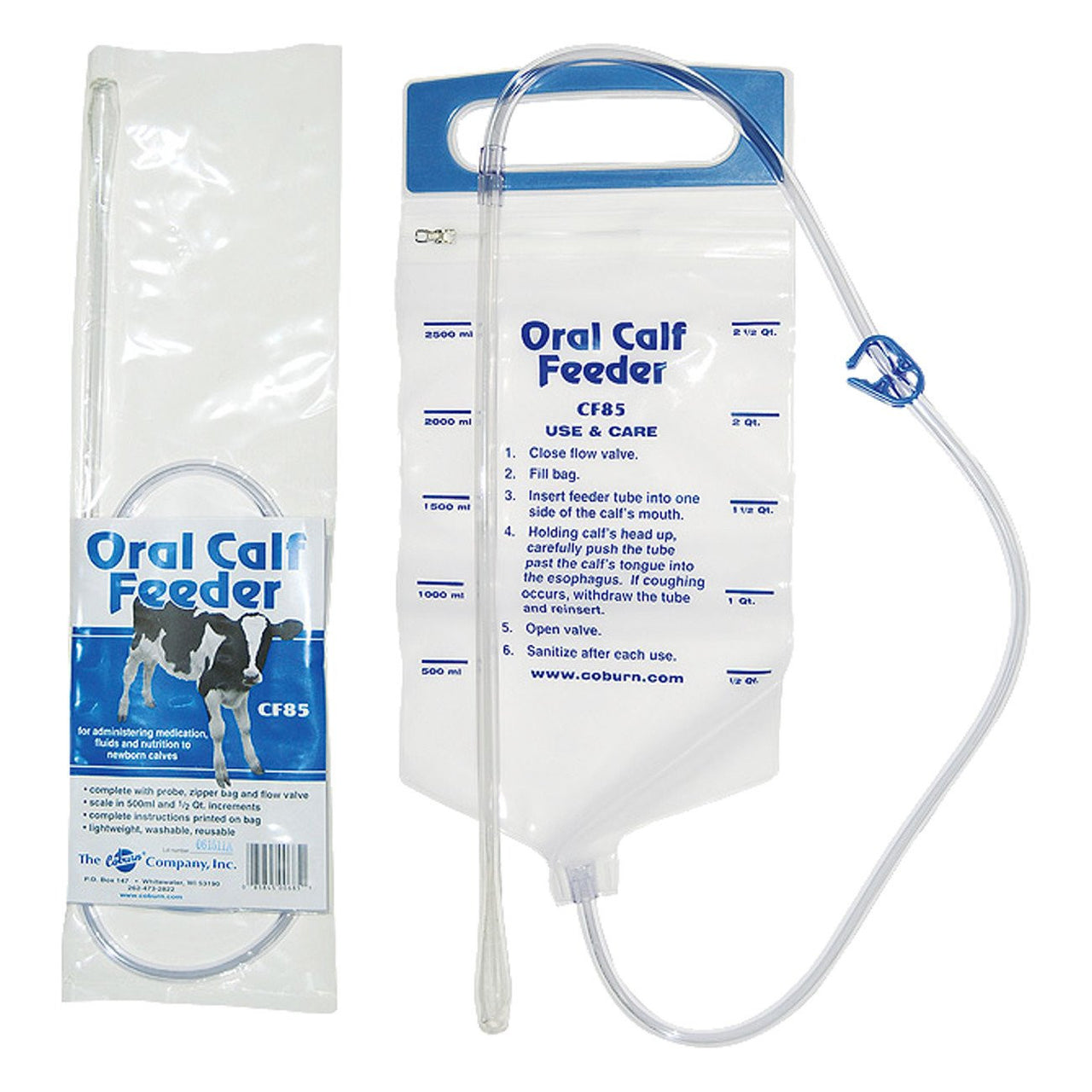 Coburn Vinyl Zipper Bag Calf Feeder 2.5L/2Qt - Nursing Weaning And Fluid Feeding Coburn - Canada