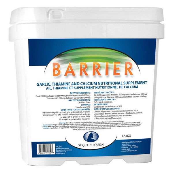 Strictly Equine Barrier 4.54Kg - Equine Supplements Strictly Equine - Canada