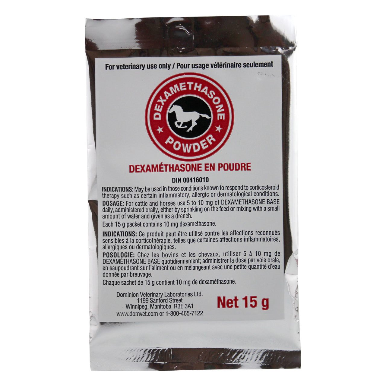 Pharm Vet Dexamethasone Powder (10Mg/15G Pkg.) 15G - Pharmaceuticals Pharm Vet - Canada