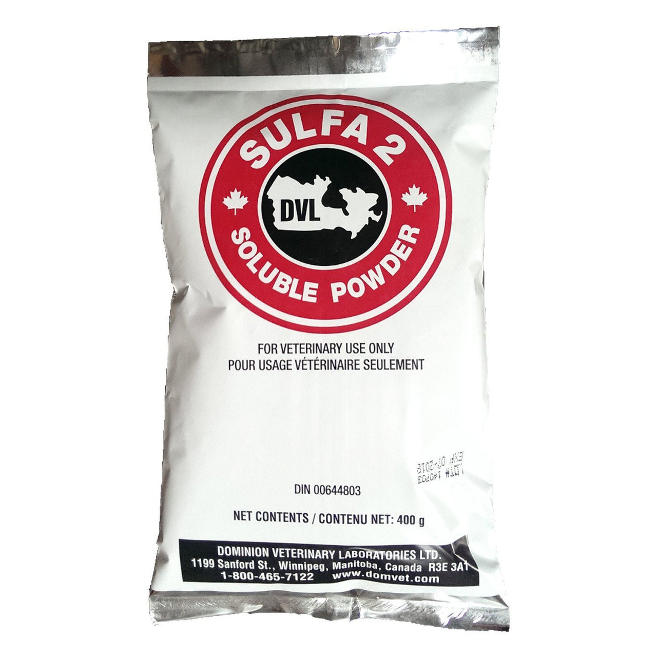 Dvl Sulfa 2 Powder (2 Sizes) - 400G - Pharmaceuticals Dvl - Canada
