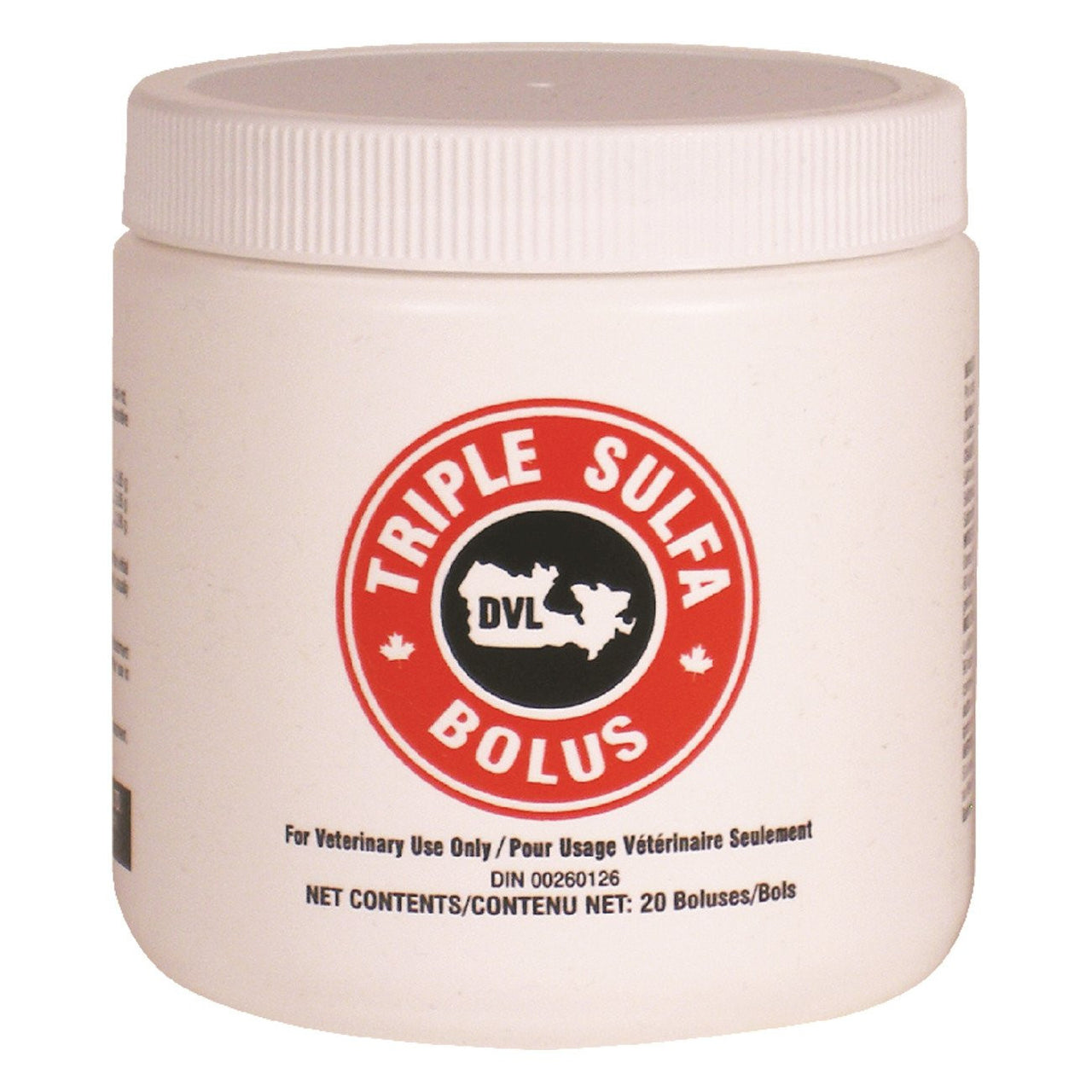 Dvl Triple Sulfa Bolus (20 Per Jar) - Pharmaceuticals Dvl - Canada