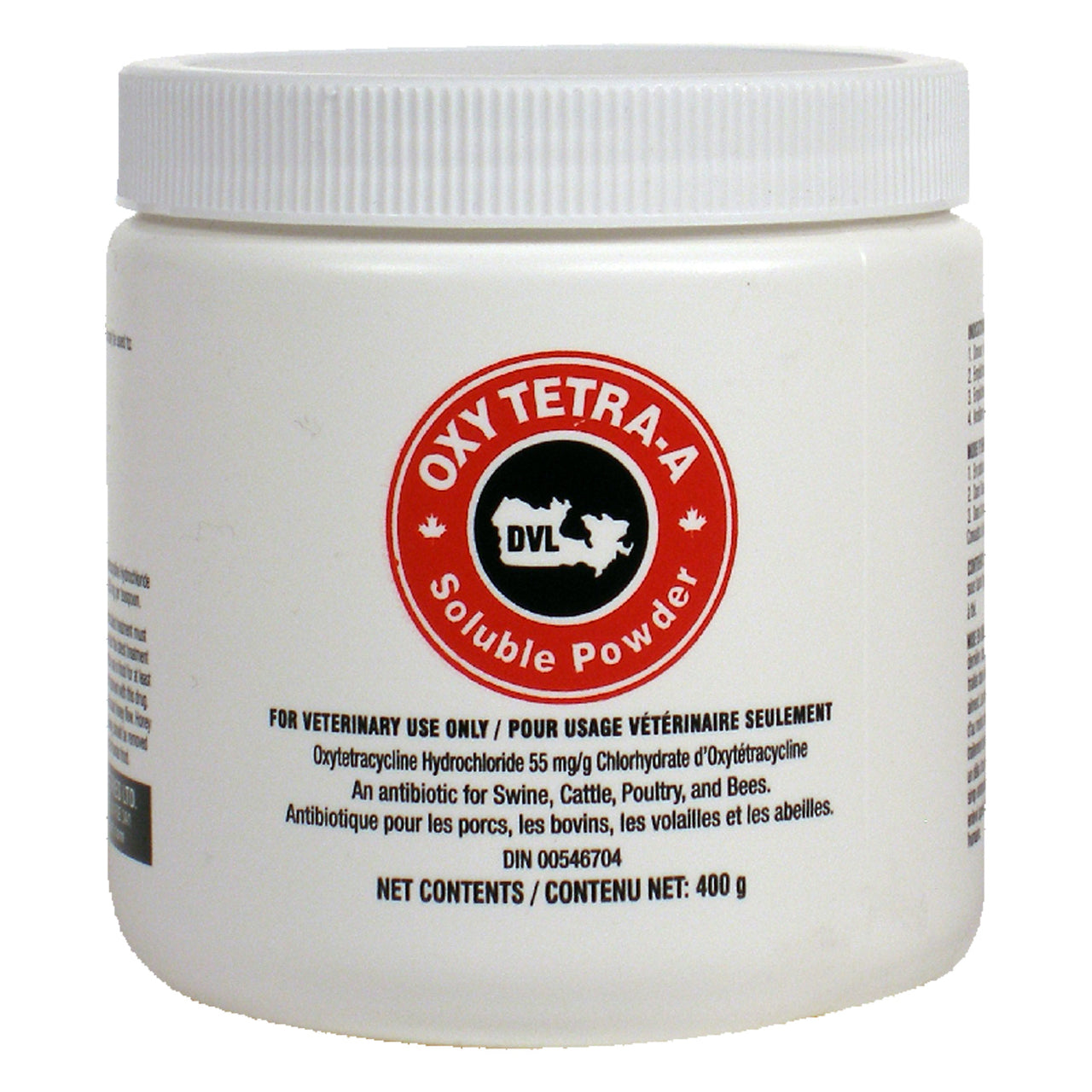 Dvl Oxy Tetra-A Soluble Powder 55Mg/g 400G - Pharmaceuticals Dvl - Canada