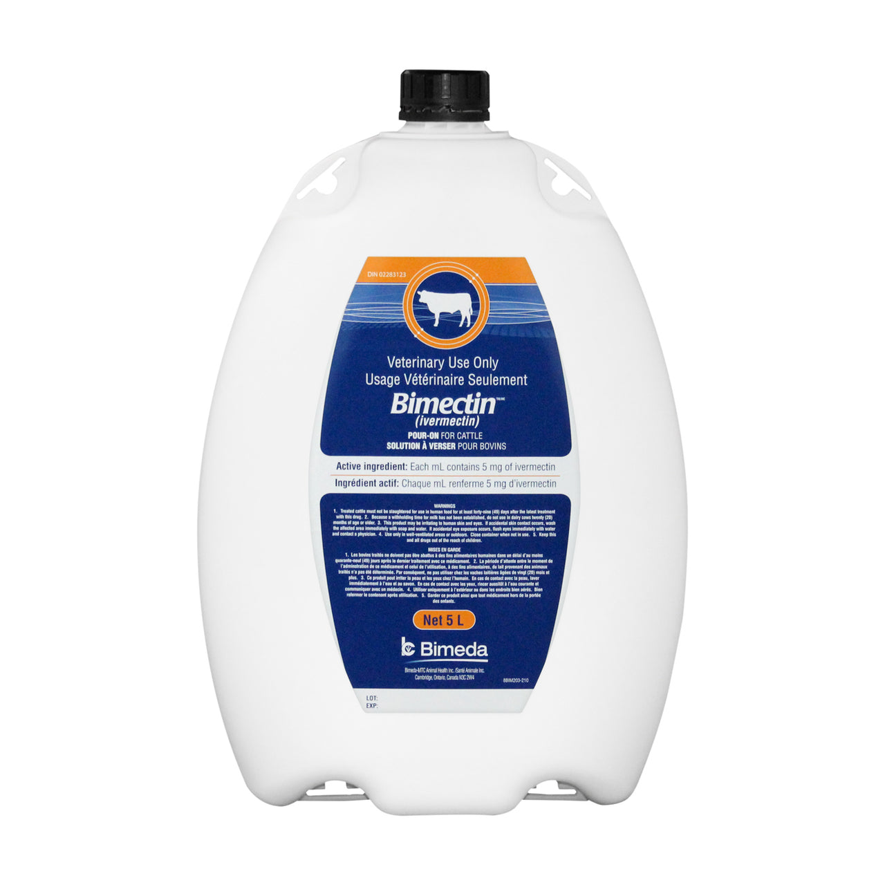 Bimectin Pour-On 5L - Parasiticides Bimeda - Canada