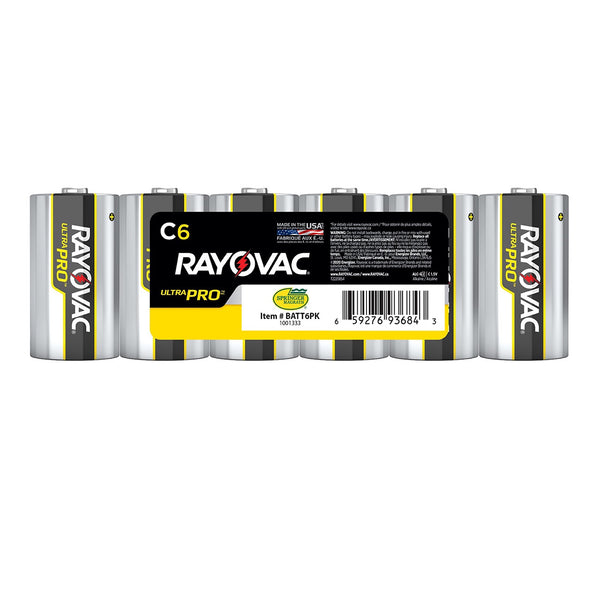 Springer Magrath ultrapro alkaline batteries size C 6/pk (Rayovac)