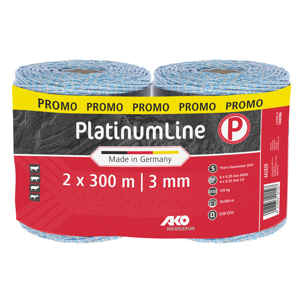 CORRAL PlatimunLine poly wire 600m (white/blue) 2 roll of 300