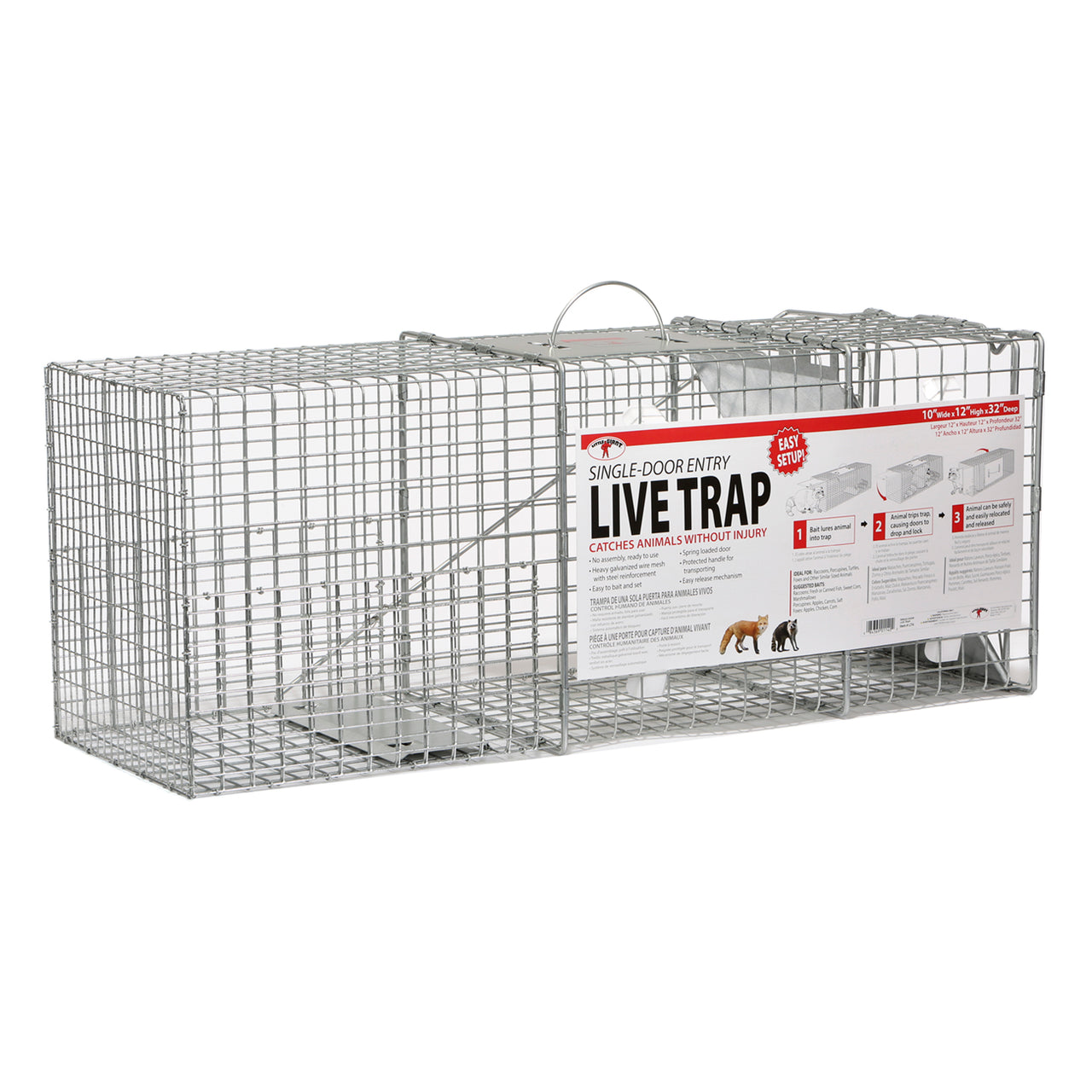 Little Giant single door live trap 32.125”x10.325”x12¾” (LT4)