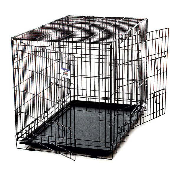 Pet Lodge double door crate Extra Large - up to 100lbs (WCXLG)