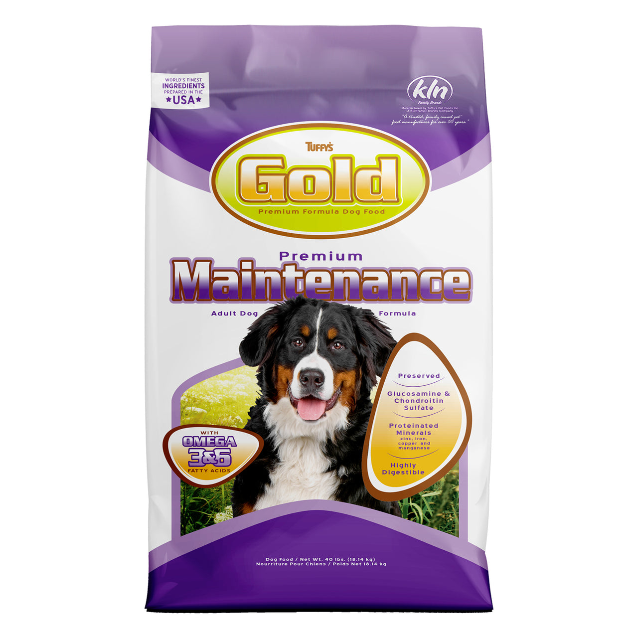 Tuffy’s GOLD Premium Maintenance Dog Food 40 lbs