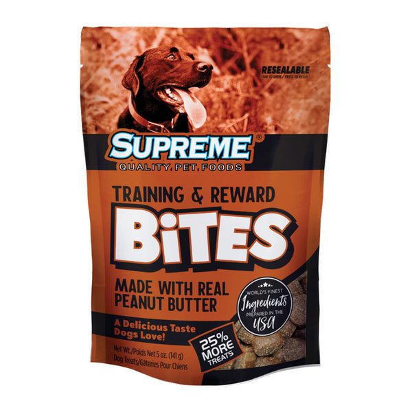 Tuffys Supreme Training & Reward Bites Made with Real Peanut Butter Dog Treats 5oz
