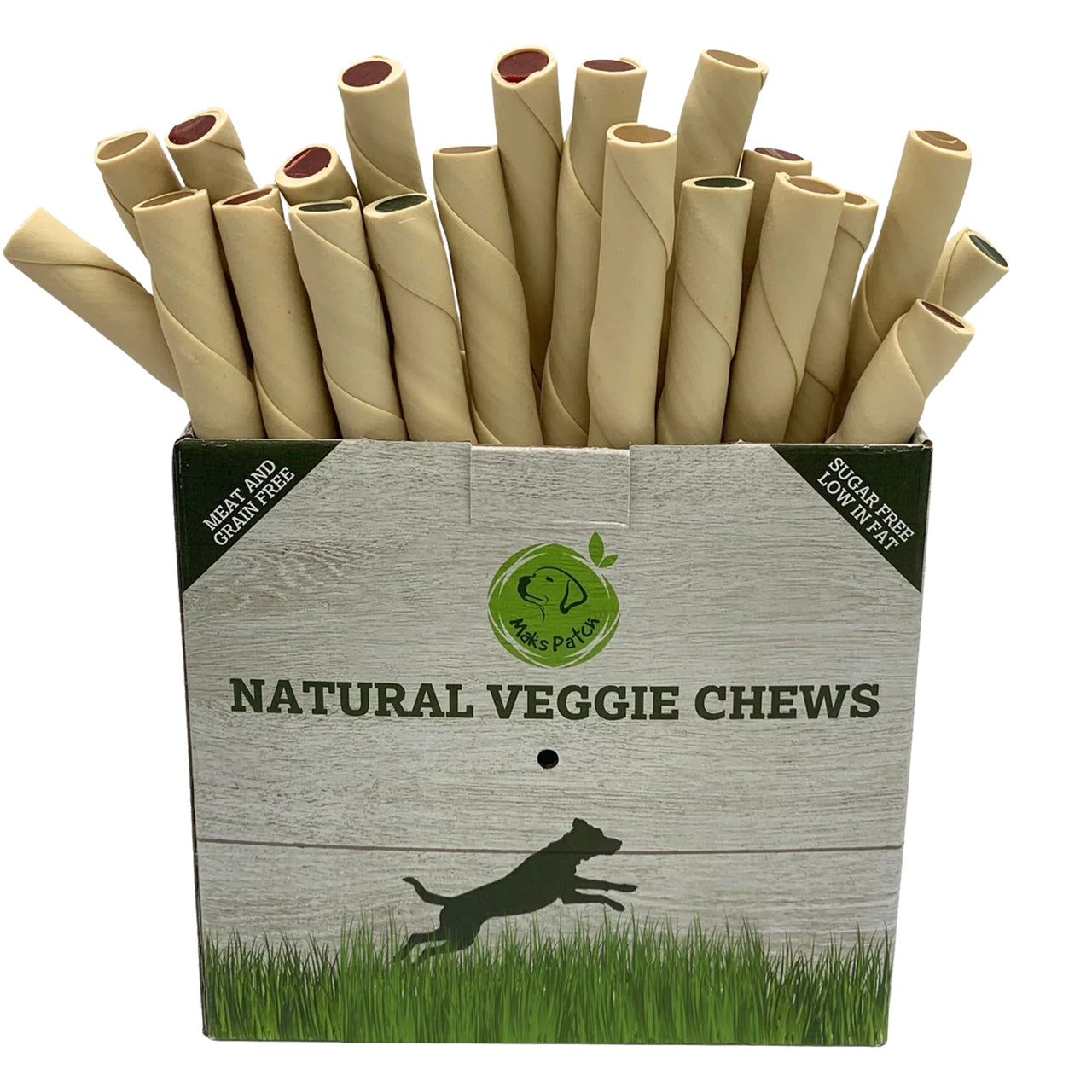 Mak’s Patch Veggie Twisted Sticks Large 12cm/25g (110 units)