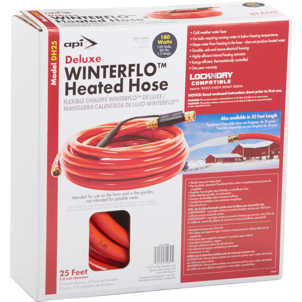 Deluxe Heated Hose 60 Watt, 120 Volts