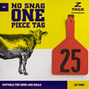Z Tags 1 piece cow printed (25 units-package)