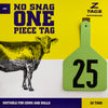 Z Tags 1 piece cow printed (25 units-package)