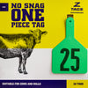 Z Tags 1 piece cow printed (25 units-package)