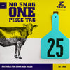 Z Tags 1 piece cow printed (25 units-package)